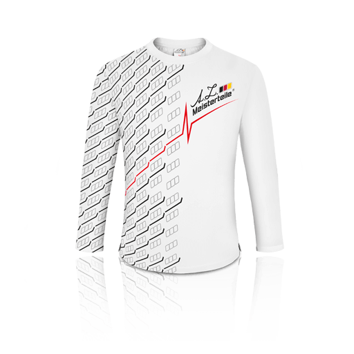 T-shirt - Baumwolle - Langarm - Weiß - AZ-MT Design